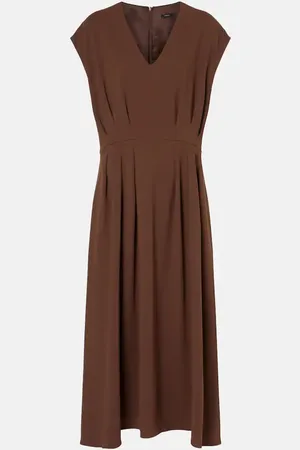 Joseph Pleated cady midi dress