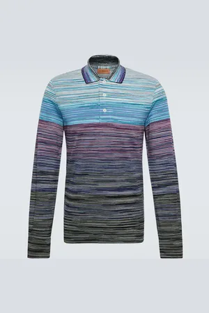 Missoni Striped cotton piquÃ© polo sweater