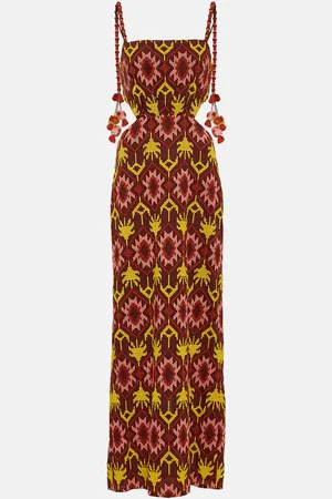 JOHANNA ORTIZ Embroidered cutout maxi dress