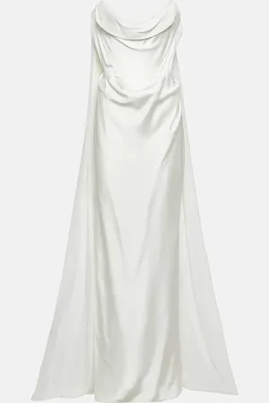 Vivienne Westwood Bridal Galaxy Cape crÃªpe satin gown