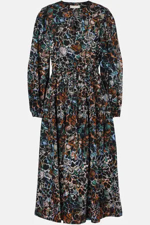 ULLA JOHNSON Aurelie ruffled cotton midi dress