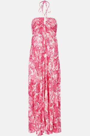 POUPETTE ST BARTH Carla printed halterneck maxi dress