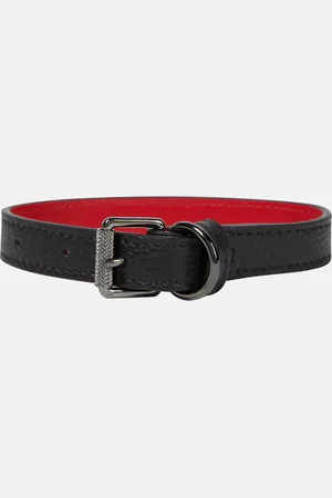 Christian Louboutin Loubicollar leather dog collar