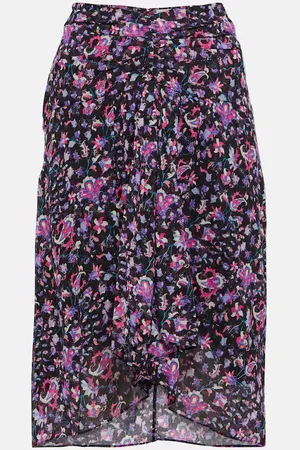 Marant Etoile Gibsi floral cotton midi skirt