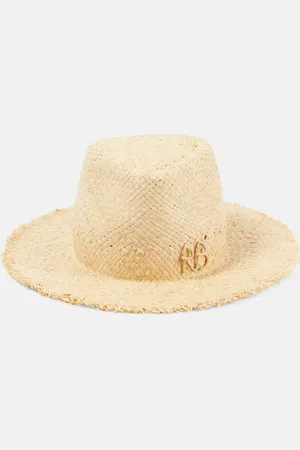 Ruslan Baginskiy Embellished straw fedora
