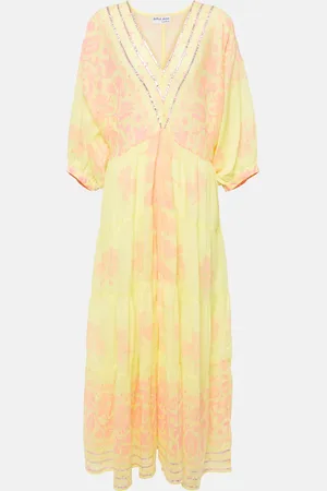 Juliet Dunn Printed cotton maxi dress
