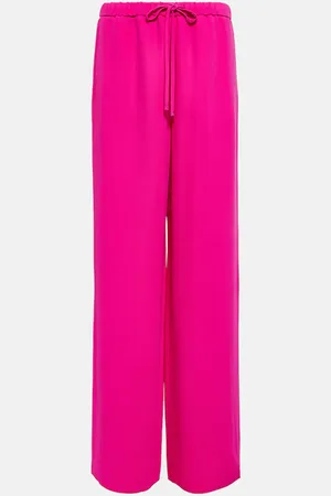 VALENTINO High-rise wide-leg silk crÃªpe pants