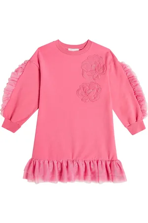 MONNALISA Frill-trimmed sweatshirt dress