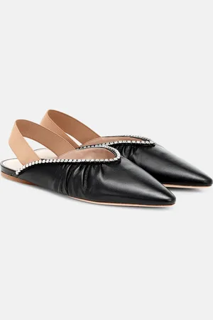 Miu Miu Leather slingback ballet flats