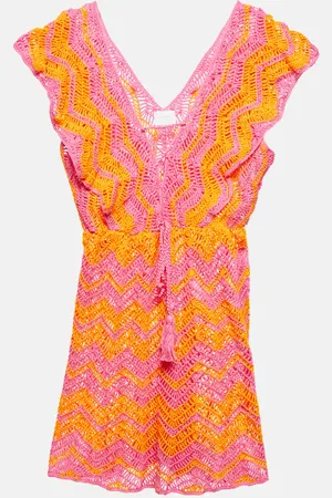 ANNA KOSTUROVA Melissa crocheted cotton minidress