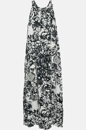 Velvet Penelope printed cotton maxi dress