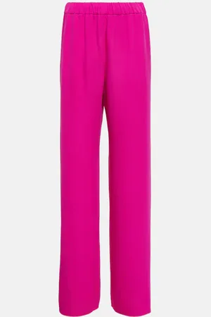 VALENTINO High-rise silk palazzo pants