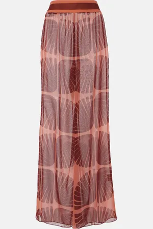 JOHANNA ORTIZ Printed georgette wide-leg pants