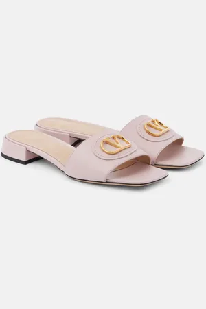 VALENTINO GARAVANI VLogo leather slides
