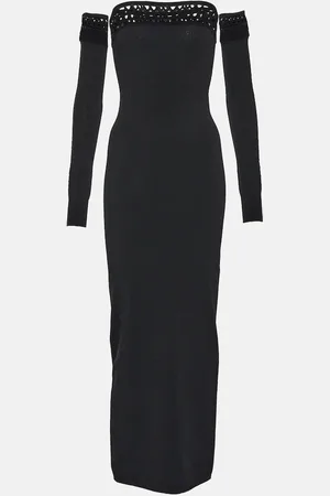 Alaïa Vienne off-shoulder maxi dress