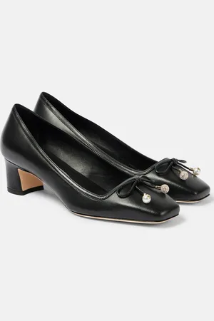 Jimmy Choo Elme 45 embellished leather pumps