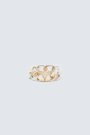 VALENTINO GARAVANI VLogo chain ring