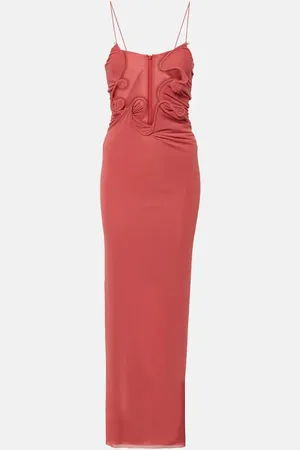 CHRISTOPHER ESBER Molded Venus cutout mesh maxi dress