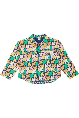 Jelly Mallow Flower cotton-blend jacket