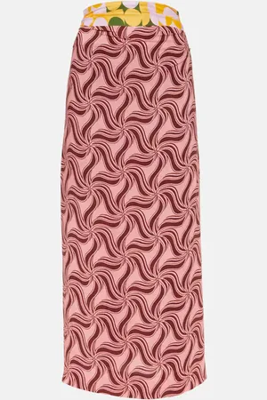 DRIES VAN NOTEN Printed maxi skirt