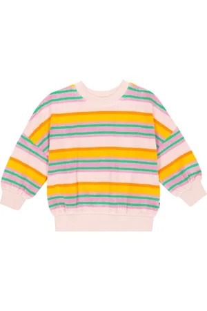 Molo Striped cotton-blend terry sweatshirt