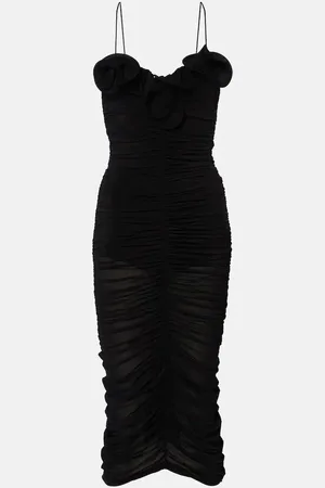 MAGDA BUTRYM Ruffled ruched jersey midi dress