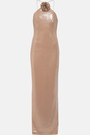 Rebecca Vallance Paige floral-appliquÃ© sequined gown
