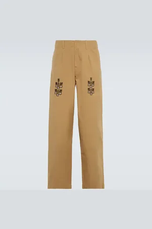 ADISH Qrunful embroidered cotton ripstop pants