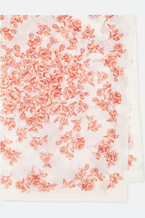 MAGDA BUTRYM Floral printed cotton and silk scarf