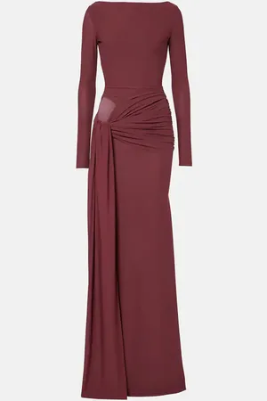 ALEX PERRY Draped crÃªpe jersey gown