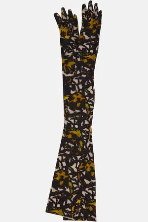 DRIES VAN NOTEN Printed gloves