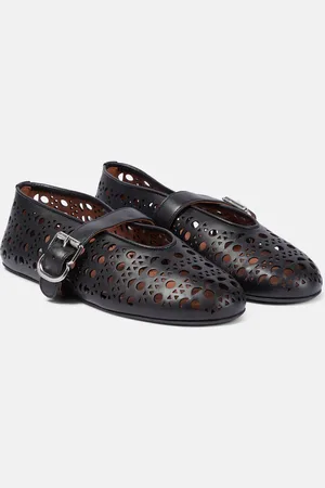 Alaïa Vienne leather ballet flats