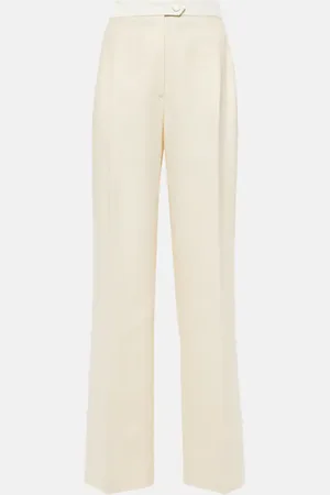 Etro Cotton and wool straight pants