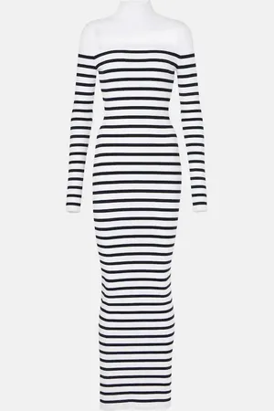 Jean Paul Gaultier Striped maxi dress