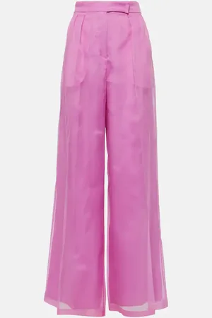 Max Mara Calibri silk organza wide-leg pants