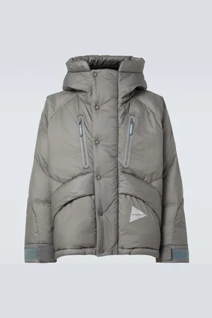 and wander Logo puffer jacket
