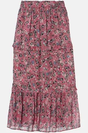 Marant Etoile Diya cotton voile maxi skirt