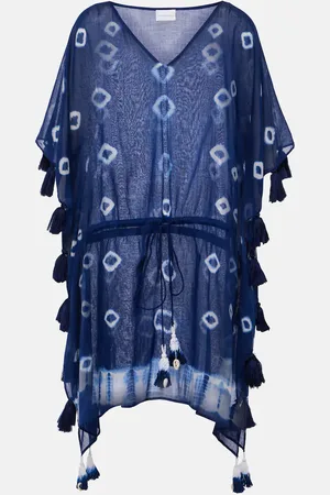 ANNA KOSTUROVA Tie-dye cotton kaftan