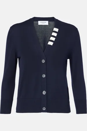 Thom Browne 4-Bar cotton cardigan