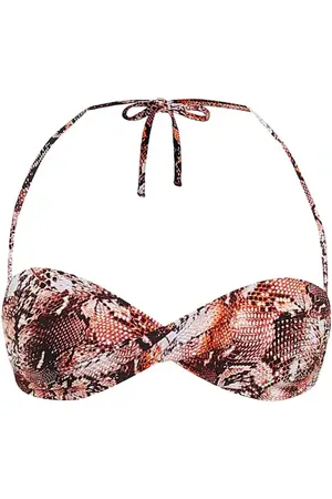 Melissa Odabash Martinique snake-effect bikini top