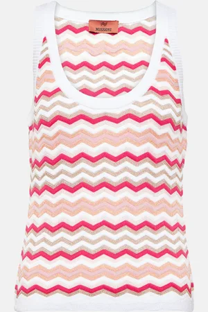 Missoni Zig Zag cotton-blend tank top