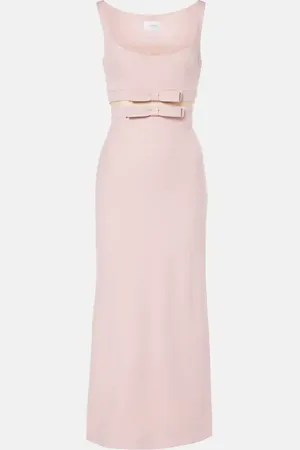 Giambattista Valli Bow-detail crÃªpe midi dress