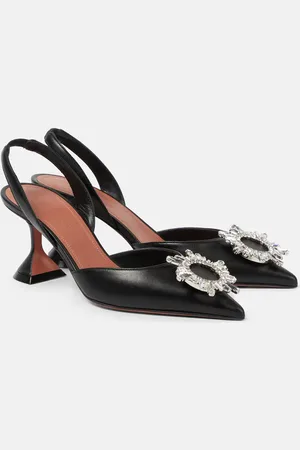 Amina Muaddi Begum 70 leather slingback pumps