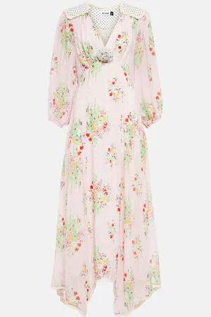 RIXO London Gem checked maxi dress