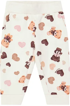 MONNALISA Baby printed cotton fleece sweatpants