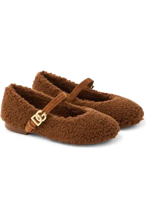Dolce & Gabbana Faux shearling ballet flats