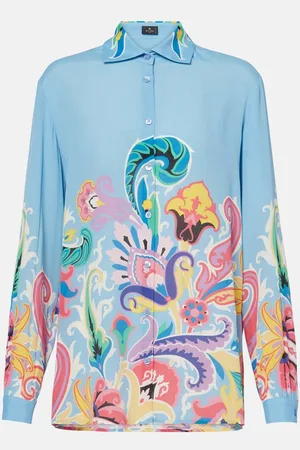 Etro Printed satin shirt