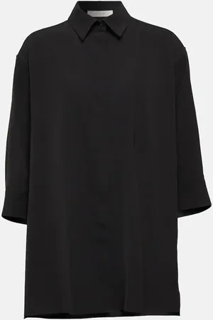The Row Elada wool-blend shirt