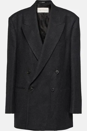 DRIES VAN NOTEN Double-breasted wool blazer