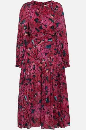 ULLA JOHNSON Helia printed cotton-blend midi dress